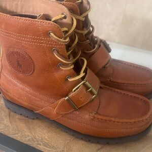 Polo by Ralph Lauren Men's Tan Leather Boots